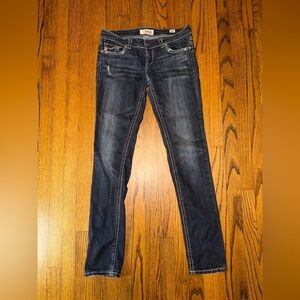 MEK Denim Women's Dark Blue Wash Straight Leg Jeans Size 29 / 34